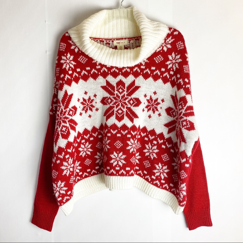 Anthro Yes Lola Christmas Holiday Sweater M